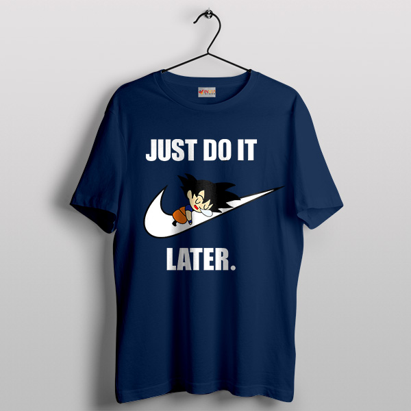 Goku Super Saiyan Nike Dunks Navy T-Shirt