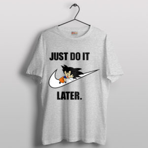 Goku Super Saiyan Nike Dunks Sport Grey T-Shirt