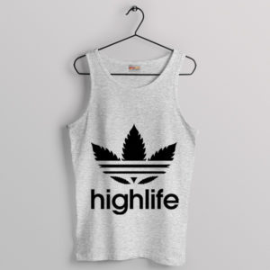 Highlife Weed Adidas Symbol Sport Grey Tank Top