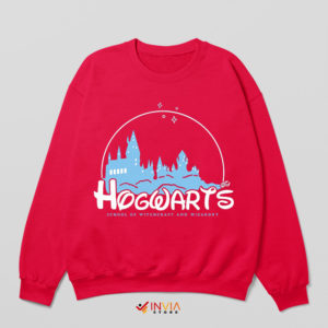 Hogwarts Legacy Disney Castle Red Sweatshirt