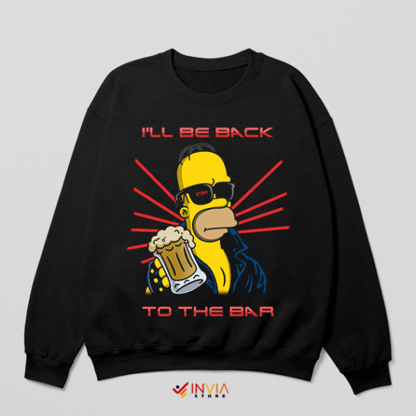 Homer's Futuristic Bar Adventure Graphic Sweatshirt