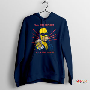 Homer's Robo-Pub Return Graphic Navy Hoodie