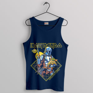 Iron Mando Maiden Mandalorian Navy Tank Top