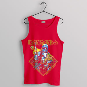 Iron Mando Maiden Mandalorian Red Tank Top