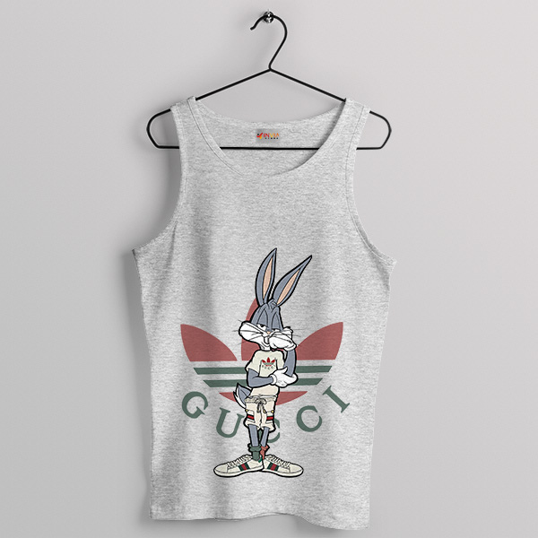 King Bugs Bunny Meme Adidas Sport Grey Tank Top