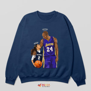 Last Game Kobe And Gigi Bryant NBA Navy Sweatshirt