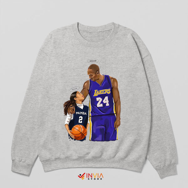 Last Game Kobe And Gigi Bryant NBA SPort Grey Sweatshirt