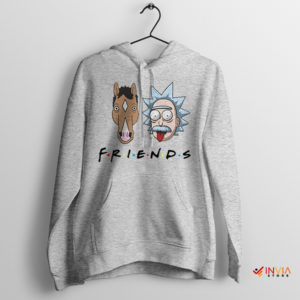 Legend Bojack And Rick Sanchez Sport Grey Friends Hoodie