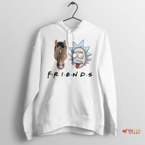 Legend Bojack And Rick Sanchez White Friends Hoodie