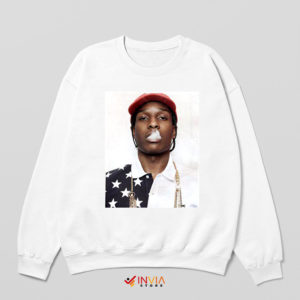 Live Love Album ASAP Rocky White Sweatshirt