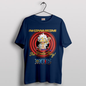 Looney Tunes Gear 5 Luffy Navy T-Shirt Anime