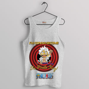 Looney Tunes Logo Gear 5 Luffy Sport Grey Tank Top Manga