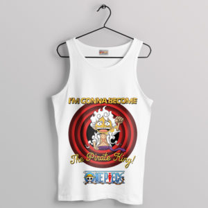 Looney Tunes Logo Gear 5 Luffy White Tank Top Manga