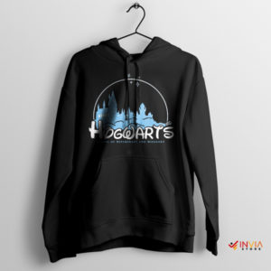 Love Hogwarts legacy Disney Castle Black Hoodie