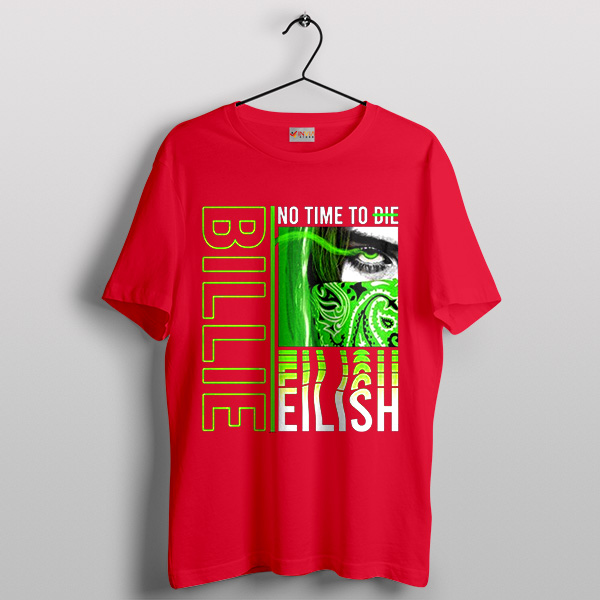 Lovely Billie Eilish No Time To Die Red T-Shirt Song