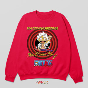 Luffy Anime Looney Tunes 1930 Red Sweatshirt One Piece