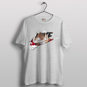 Luffy One Piece Meme Nike Sport Grey T-Shirt Netflix Series