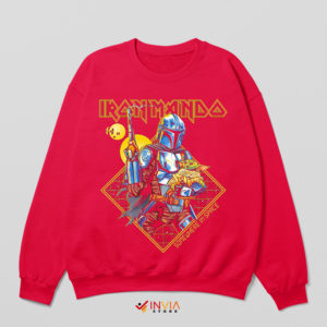 Mando Season 3 Meme Iron Maiden Red Sweatshirt