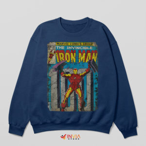 Marvel Comics Invincible Iron Man Navy Sweatshirt