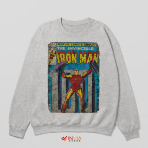 Marvel Comics Invincible Iron Man Sport Grey Sweatshirt