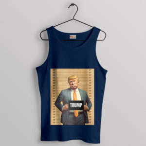 Meme Latest Trump Mugshot News Navy Tank Top