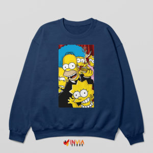 Meme The Simpsons Hit and Run Navy Sweatshirt