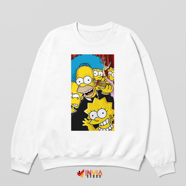 Meme The Simpsons Hit and Run White Sweatshirt