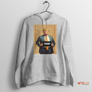 Meme Trump Mugshot News Today Sport Grey Hoodie