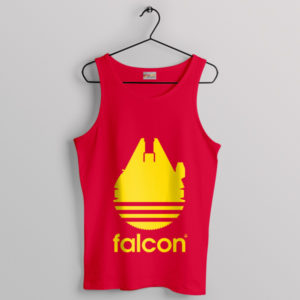 Millennium Falcon Inside Adidas red Tank Top