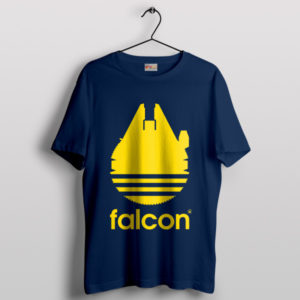 Millennium Falcon Model Adidas Navy T-Shirt movie