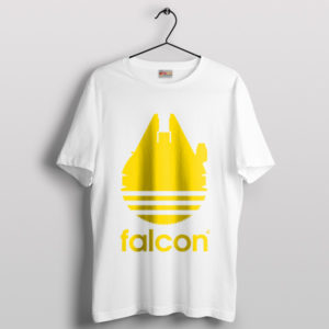 Millennium Falcon Model Adidas White T-Shirt movie