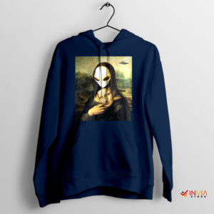 Mona Lisa Bayonne Alien Navy Hoodie