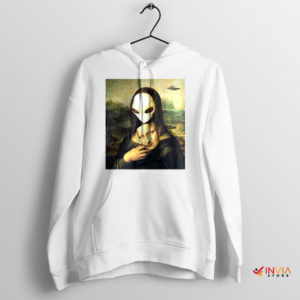 Mona Lisa Bayonne Alien White Hoodie