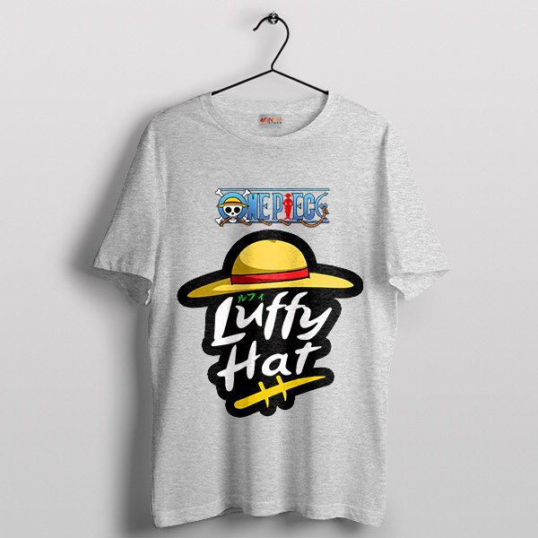 Monkey D Luffy Gear 5 Meme Pizza Hut Sport Grey T-Shirt Straw Hat