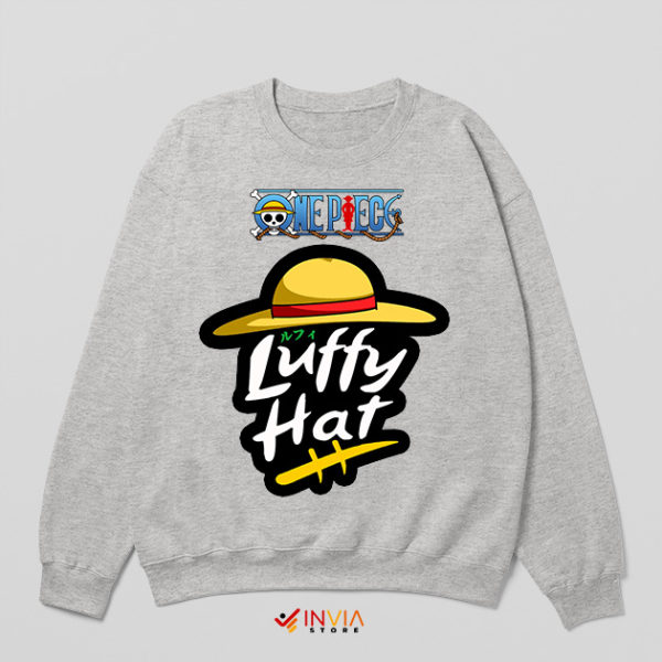 One Piece Luffy Gear 5 Pizza Hut Sport Grey Sweatshirt