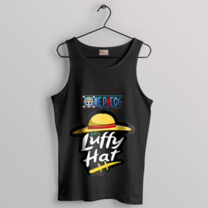 One piece Luffy Gear Pizza Hut Black Tank Top