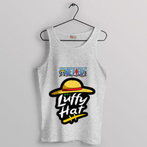 One piece Luffy Gear Pizza Hut Sport Grey Tank Top