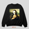 Painted Mona Lisa Alien Face Sweatshirt