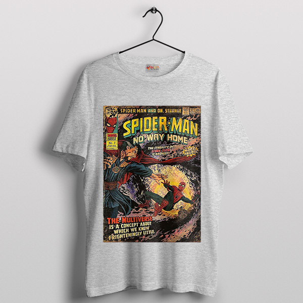 Retro Comics Spider Man Villains Sport Grey T-Shirt