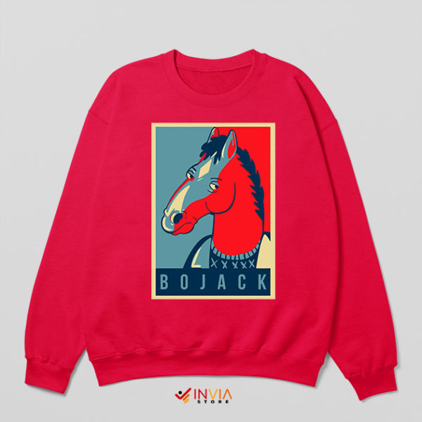 Seaosn 7 Bojack Horseman Fanart Red Sweatshirt