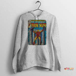Series Retro Comic Invincible Iron Man Sport Grey Hoodie