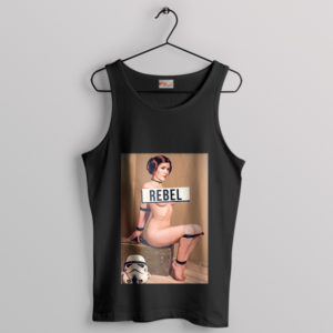 Sexy Leia Star Wars Queen Rebel Black Tank Top Naked