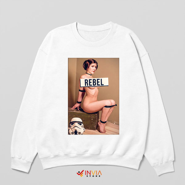 Sexy Princess Leia Rebel Sweatshirt Naked Star Wars