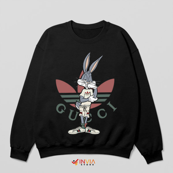 Show Bugs Bunny Meme Adidas Black Sweatshirt