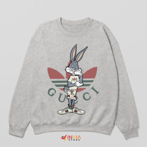 Show Bugs Bunny Meme Adidas SPort Grey Sweatshirt