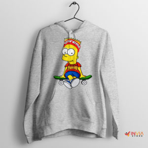 Skate Swag Bart Simpson Sport Grey Hoodie