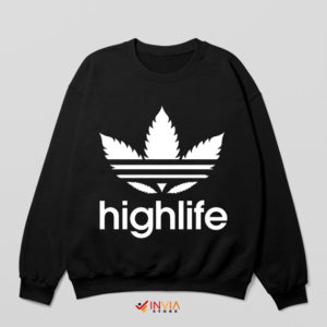 Style Adidas Highlife Weed Black Sweatshirt