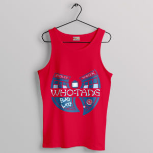 Tardis Art Wu Tang Clan Logo Red Tank Top