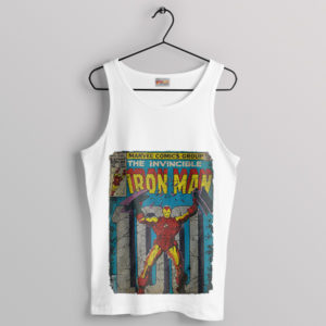 The Invincible Iron Man White Movie Tank Top