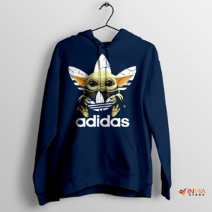 The Mandalorian Grogu Adidas Navy Hoodie Star Wars